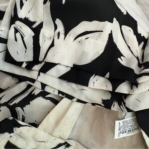 Zara Monochrome Floral Pattern Dress